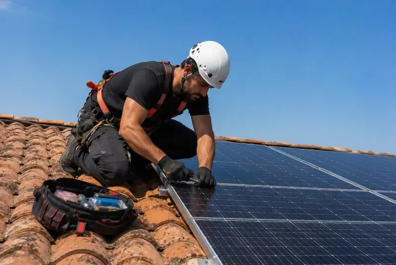 Maintenance et monitoring de panneaux solaires à Servoz