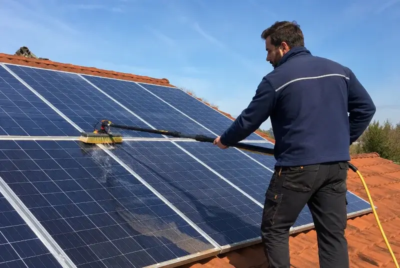 Nettoyage et entretien de panneaux solaires à Servoz